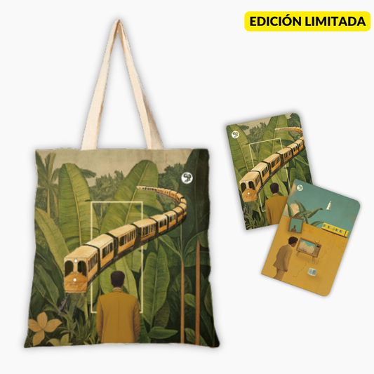 Combo bolso y libretas Cien años de soledad